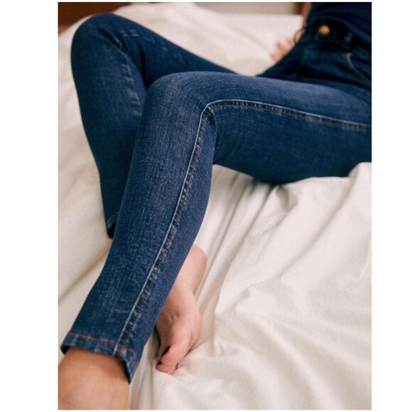 Sezane Perfect Slim jeans in blue denim size 27 skinny jeans ankle 4 26 - Picture 2 of 13